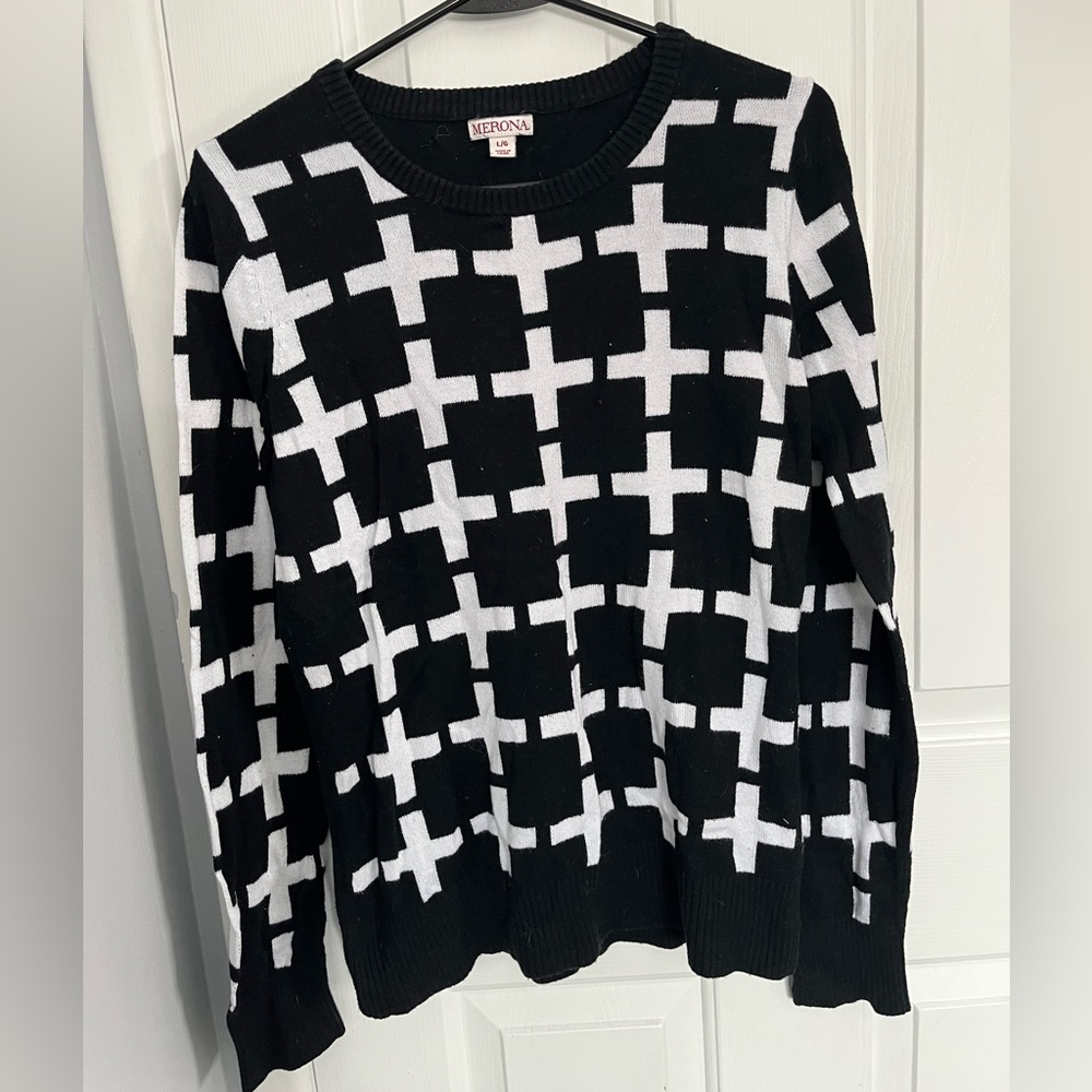 Black and White Sweater